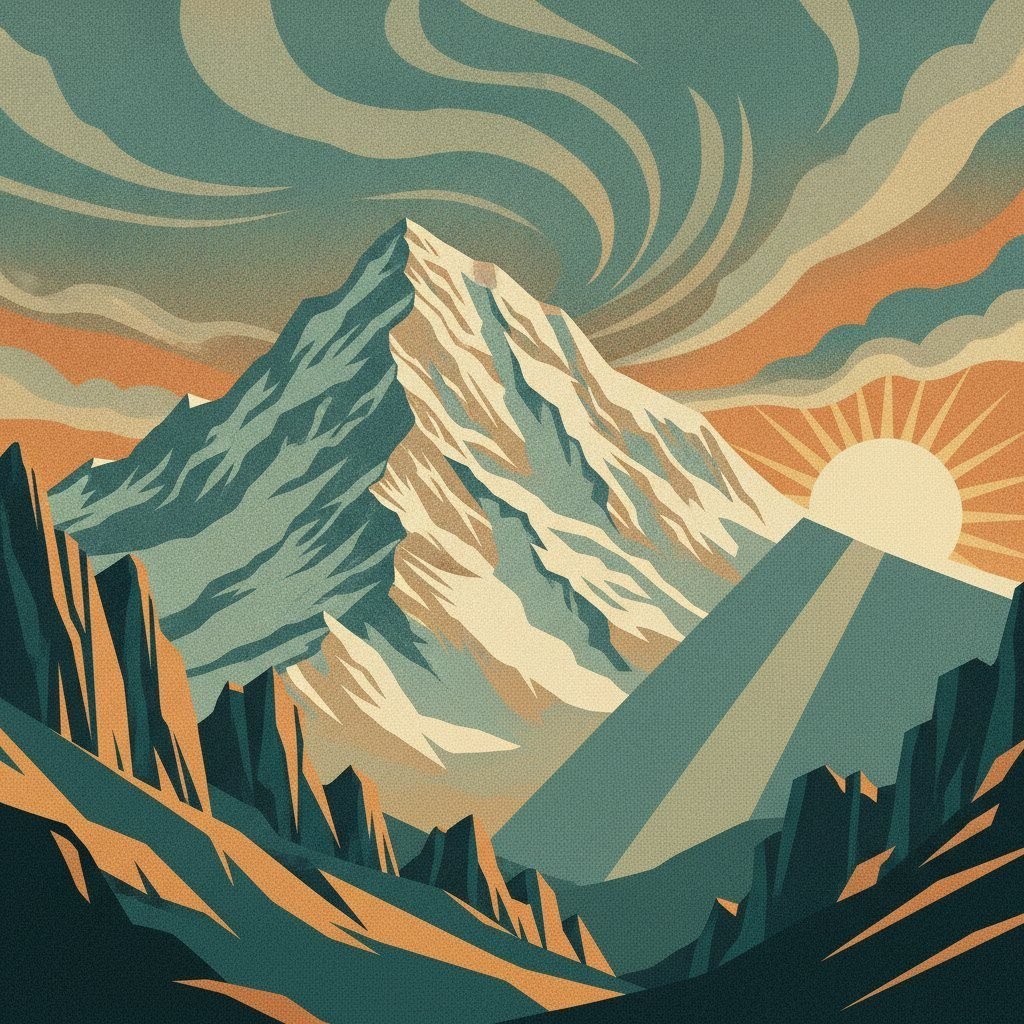 Vintage travel poster of Shahdag